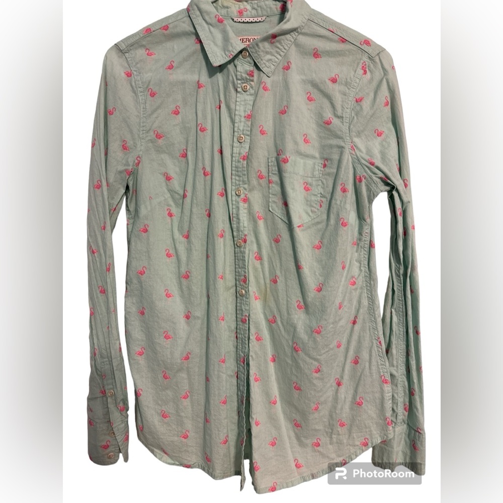 Merona Flamingo Blouse. Size Small.